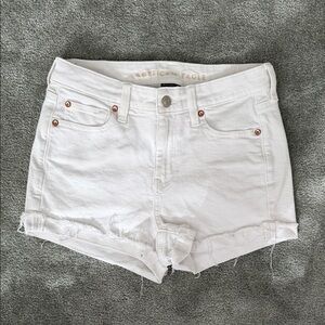 American Eagle Outfitters Women's Classic White Jean Shorts